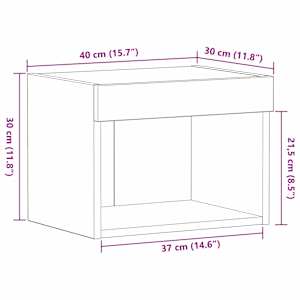 Sestava TV skříněk Staré dřevo 40 x 30 x 30 cm kompozitní dřevo - obrázek 13