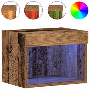Sestava TV skříněk Staré dřevo 40 x 30 x 30 cm kompozitní dřevo - obrázek 4