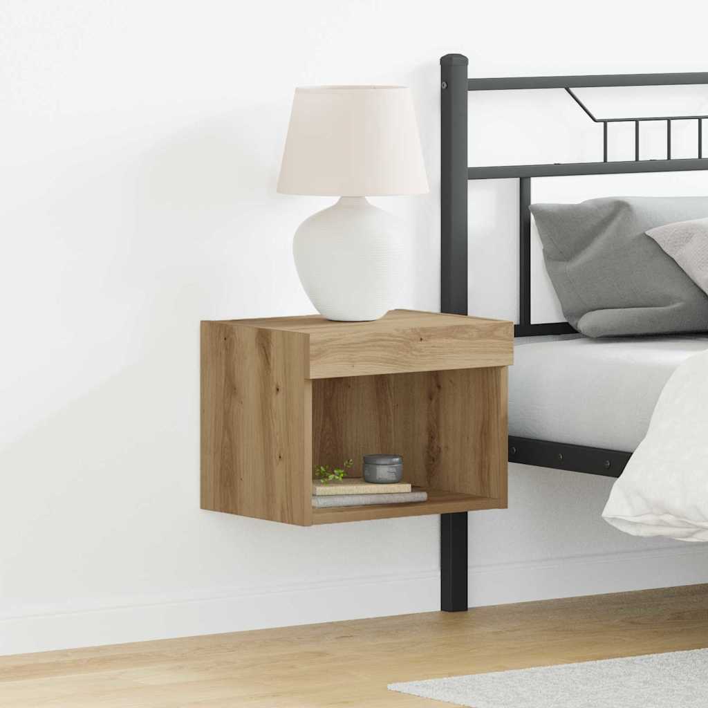 Nástenné skrinky s LED osvetlením 2 ks Artisan Dub 40x30x30 cm 863101