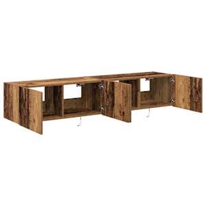 TV wall cabinet Nástěnný 2 pcs Staré dřevo 80 x 35 x 31 cm - obrázek 7