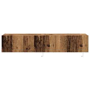 TV wall cabinet Nástěnný 2 pcs Staré dřevo 80 x 35 x 31 cm - obrázek 8