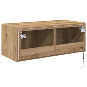 TV wall cabinet Artisanový dub 80 x 35 x 31 cm kompozitní dřevo - obrázek 10