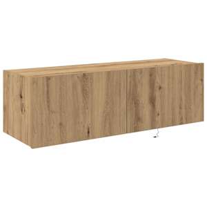 TV wall cabinet Nástěnný Artisanový dub 100 x 35 x 31 cm - obrázek 6