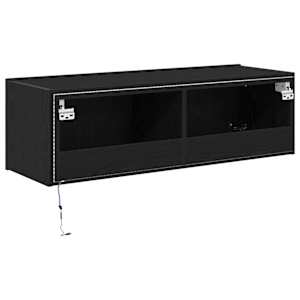 TV wall cabinet Nástěnný 2 pcs Černý dub 100 x 35 x 31 cm - obrázek 10