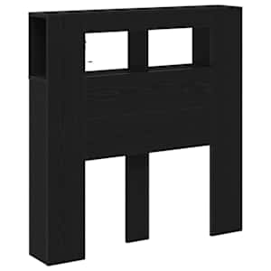 LED hlavová deska s policí Černý dub 100 x 18,5 x 103,5 cm - obrázek 5