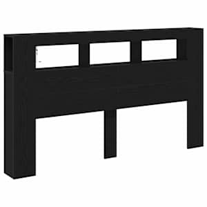 LED hlavová deska s policí Černý dub 180 x 18,5 x 103,5 cm - obrázek 5
