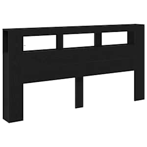 LED hlavová deska s policí Černý dub 200 x 18,5 x 103,5 cm - obrázek 5