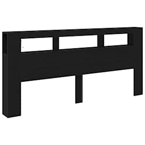 LED hlavová deska s policí Černý dub 220 x 18,5 x 103,5 cm - obrázek 4