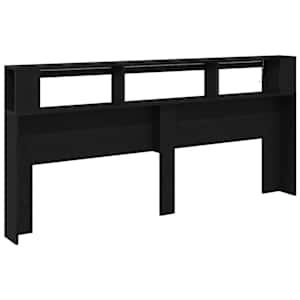LED hlavová deska s policí Černý dub 220 x 18,5 x 103,5 cm - obrázek 8