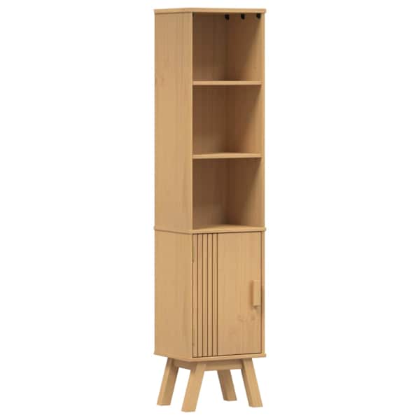 vidaXL Vannitoa kapp Olden Pruun 35 x 30 x 159 cm M&auml;nnipuit
