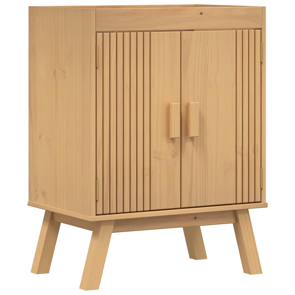 Pesualtaiden Aluskaappi 114x43x73,5 cm Täysipuu Mänty
