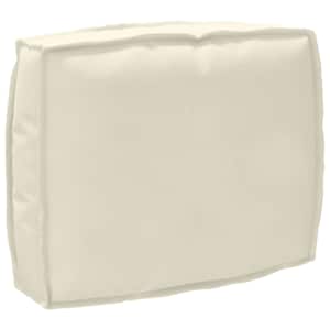 Polštář Krémová 50 x 40 x 12 cm Oxford látka - obrázek 1