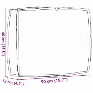 Polštář List Vzor listů 50 x 40 x 12 cm Oxford látka - obrázek 6