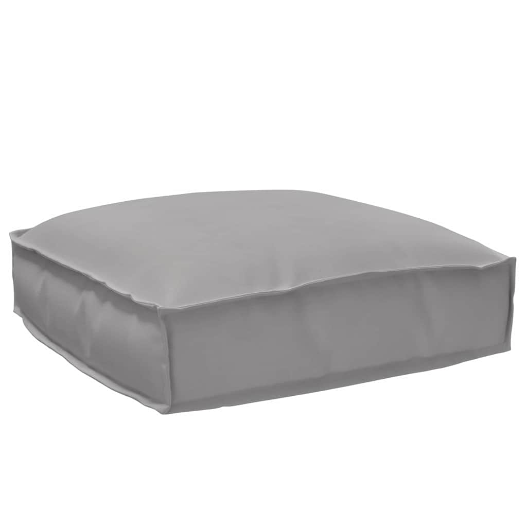 Udendørspude Grå Polyester 50 x 50 x 12 cm Aftagelige betræk
