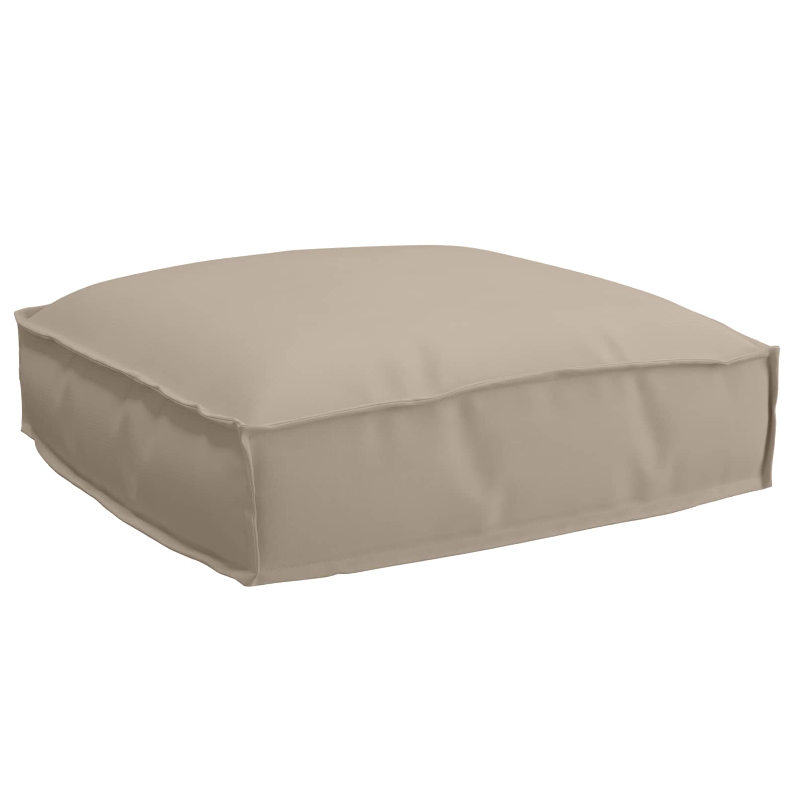 vidaXL Kissen Taupe 50 x 50 x 12 cm Oxford-Stoff