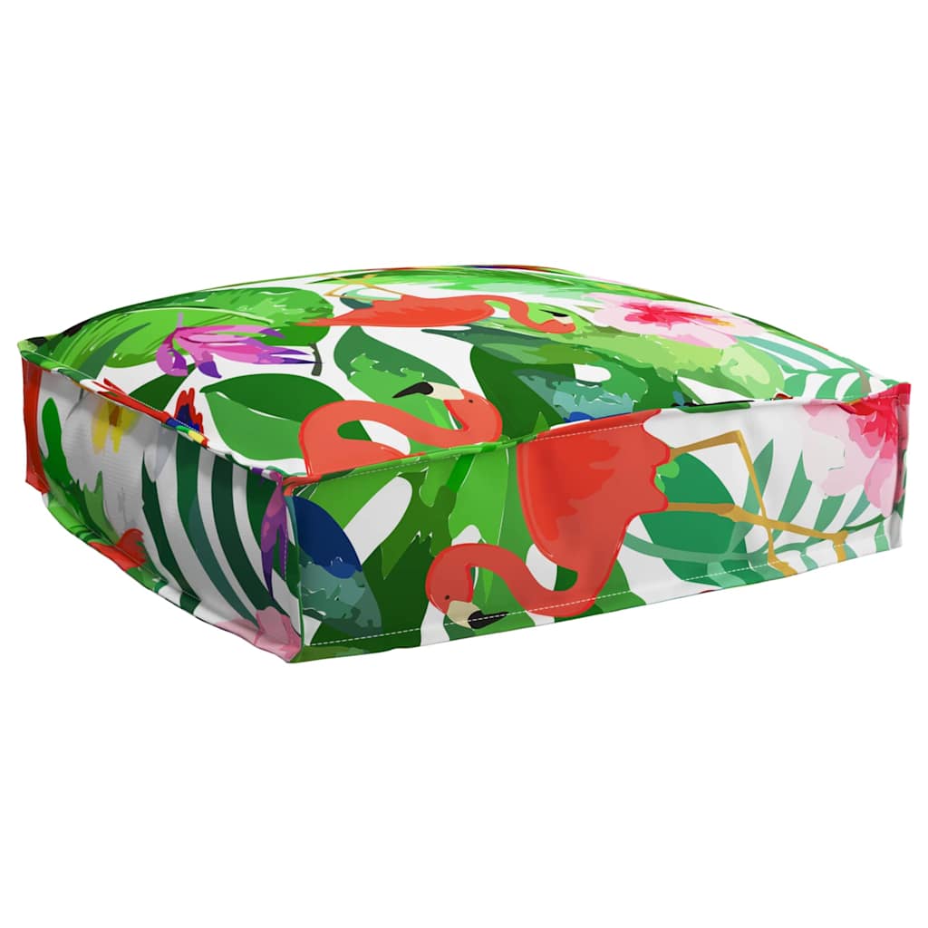 Ude Pude Multifarvet Polyester 50 x 50 x 12 cm Aftagelige Betræk