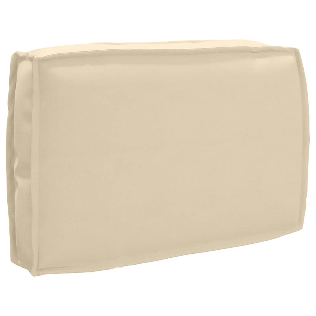 vidaXL Pernă pentru spătar din paleți cu pernă Bej 60 x 40 x 12 cm
