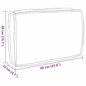 Polštář List Vzor listů 60 x 40 x 12 cm Oxford látka - obrázek 6