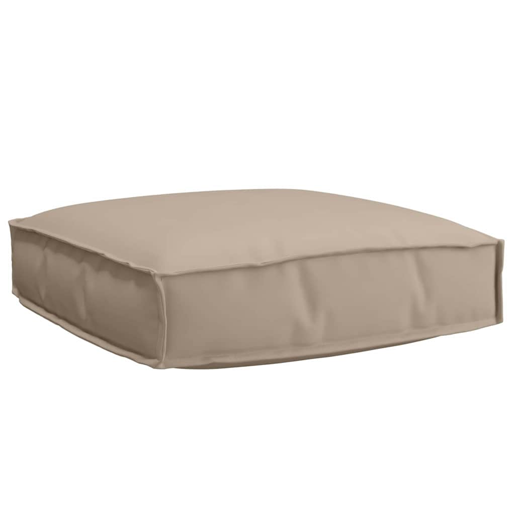 vidaXL Palettkissen für geeigneten Sitz Taupe 60 x 60 x 12 cm
