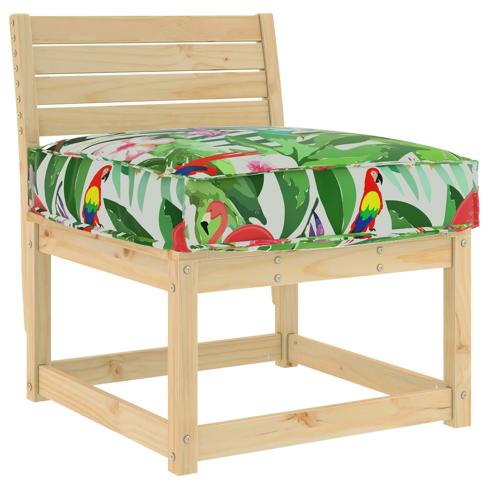 Kussen Bloemen Multikleur 60 x 60 x 12 cm Oxford Stof image 2