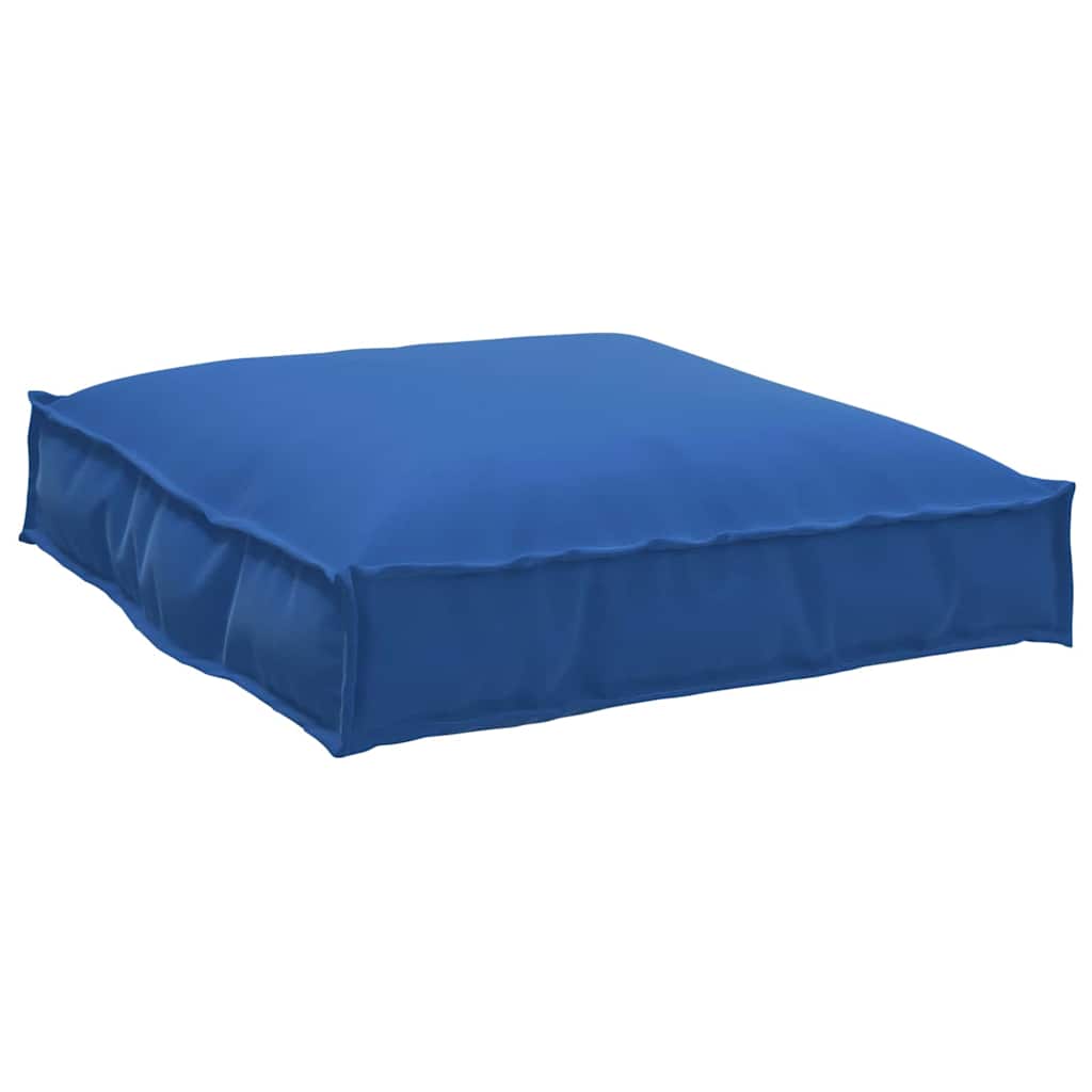 Palletkussen voor zitting koningsblauw 70 x 70 x 12 cm