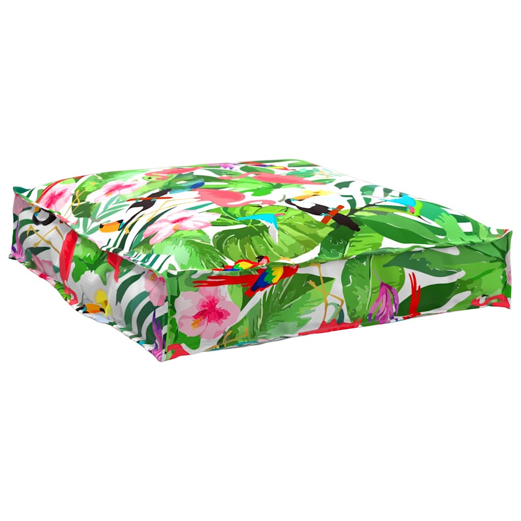 vidaXL Kissen Floral Mehrfarbig 70 x 70 x 12 cm Oxford-Stoff