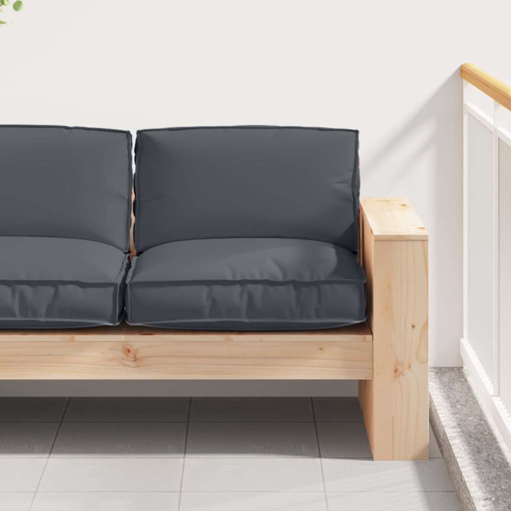 Pallehynde til sæde Antracit 80 x 80 x 12 cm Oxford stof