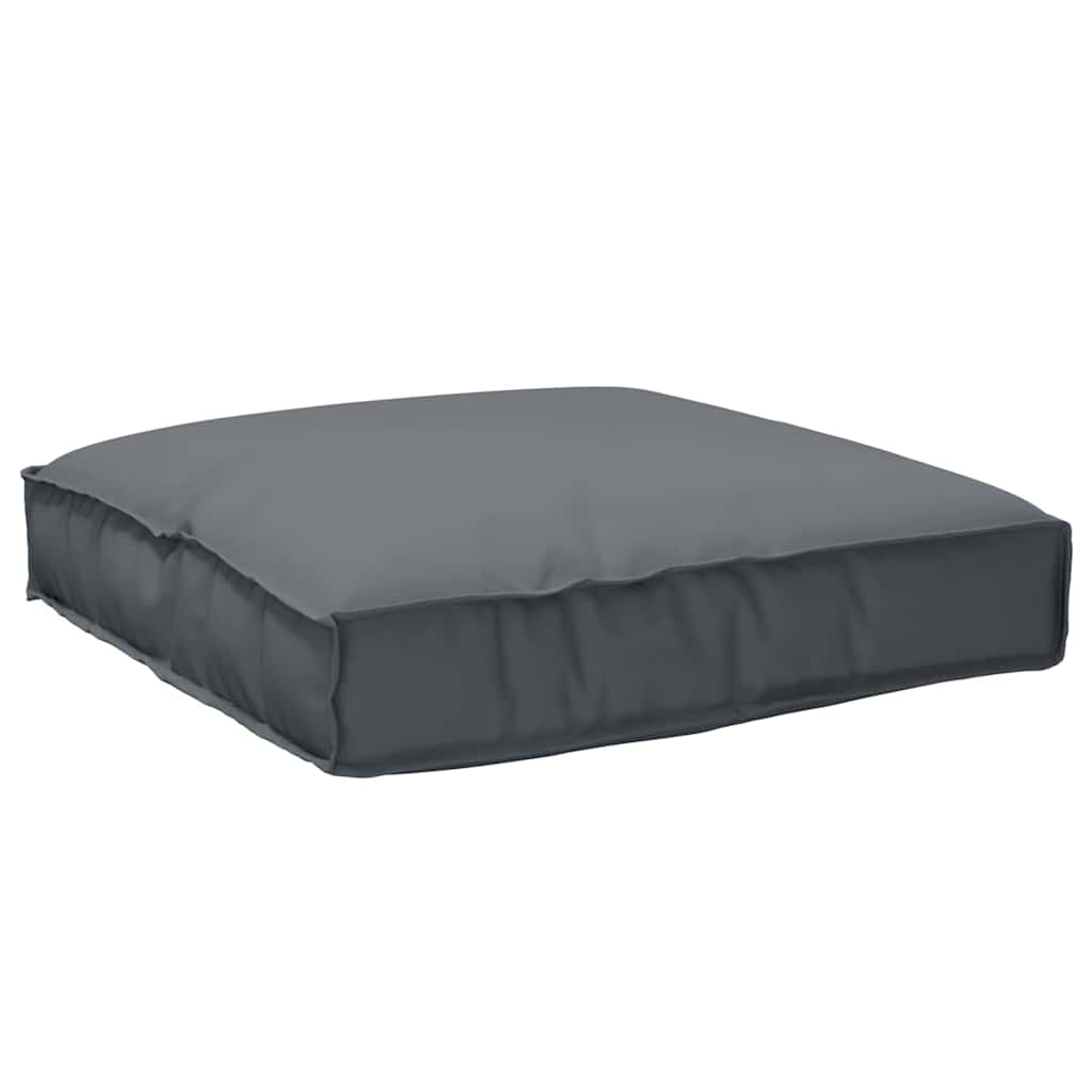 Pallepude til sæde Antracit 80x80x12 cm Oxford stof