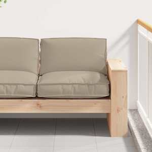 Polštář Taupe 80 x 80 x 12 cm Oxford látka - obrázek 1