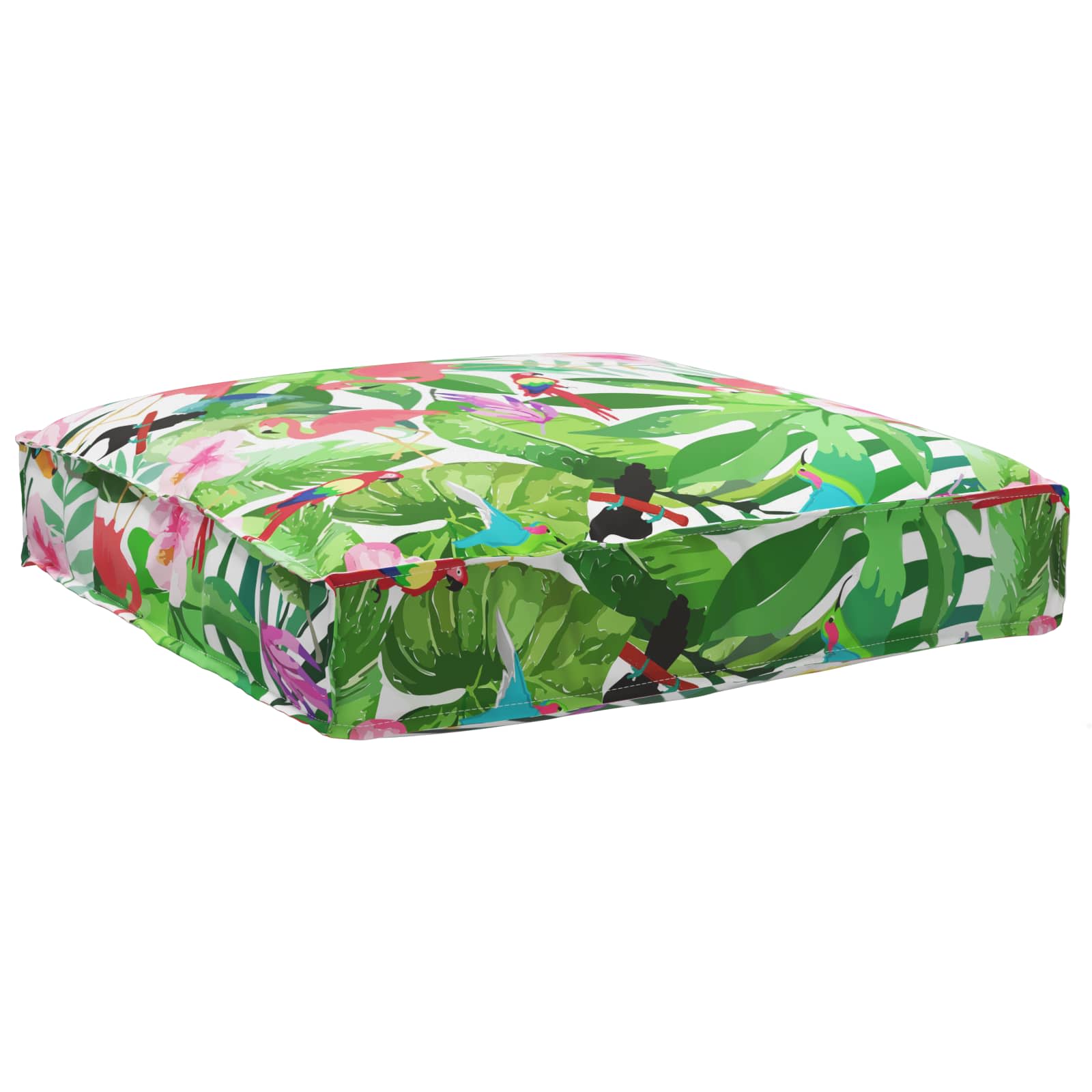 vidaXL Kissen Floral Mehrfarbig 80 x 80 x 12 cm Oxford-Stoff