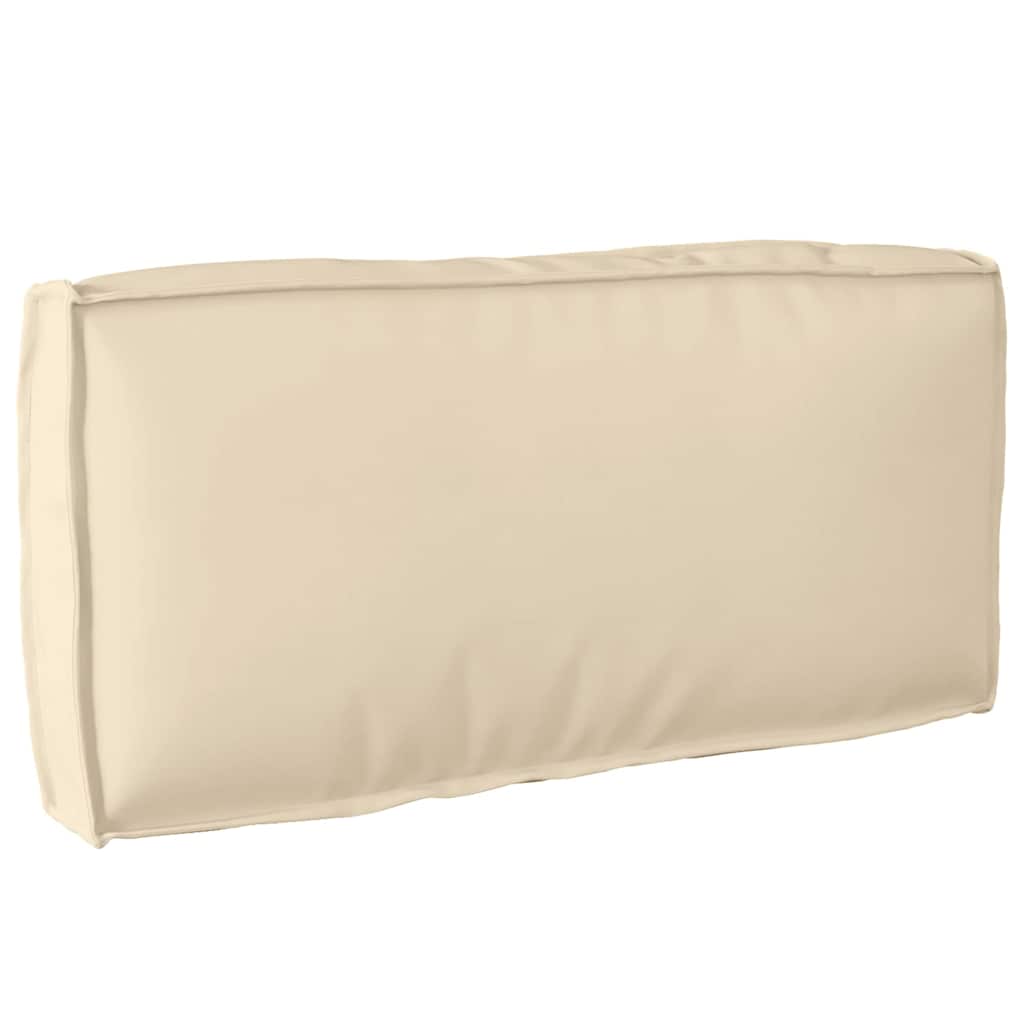 Pallepude til rygstøtte Beige 80x40x12 cm Oxford stof