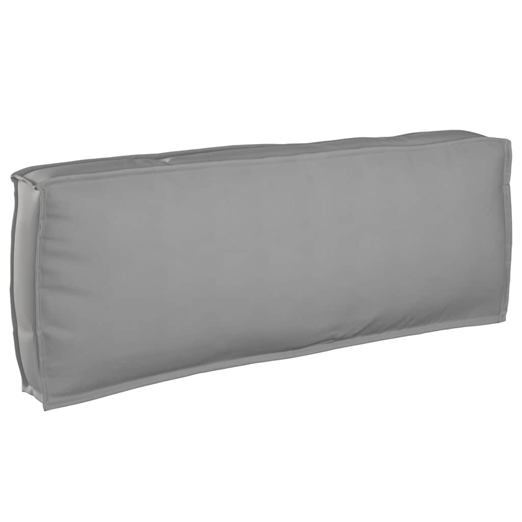 Pallepude til rygstøtte Grå 120x40x12 cm Oxford stof