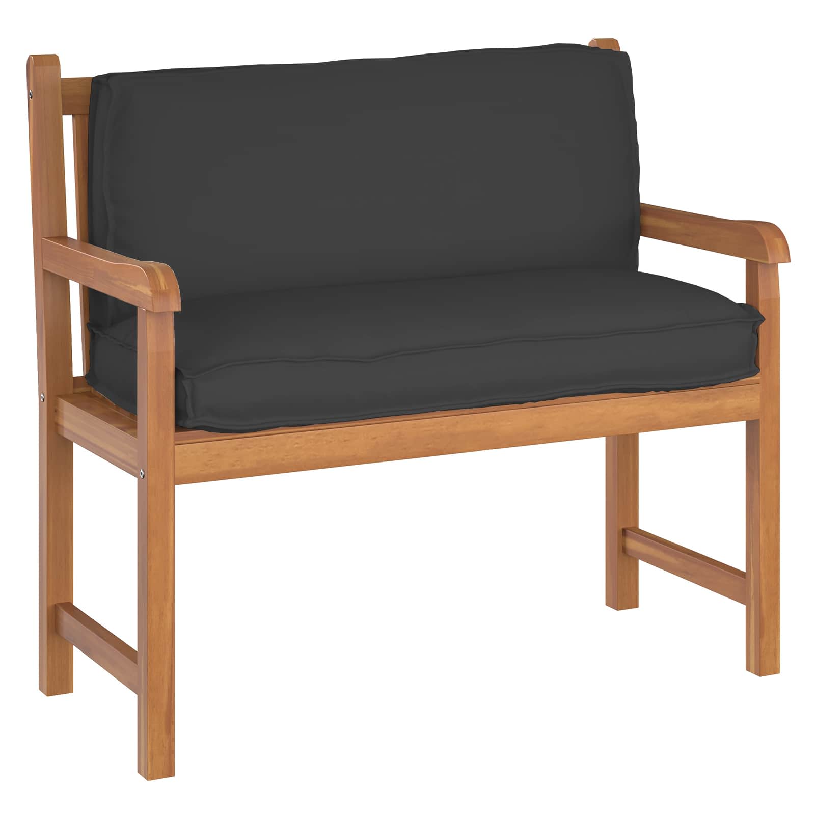 Padi Must 120 x 40 x 12 cm Oxfordi kangas 2 Kõik vajalik sinu aeda ja koju! Padi Must 120 x 40 x 12 cm Oxfordi kangas - Image 2