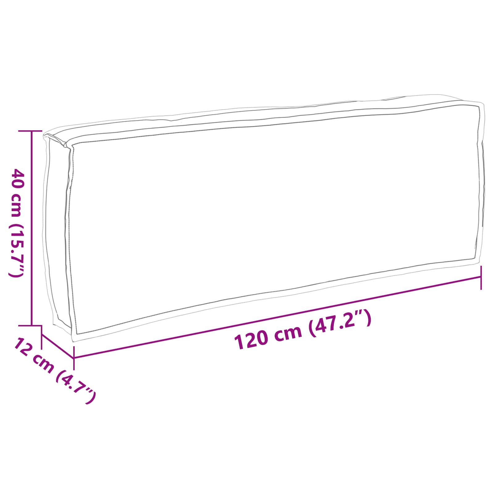 Kussen Blad Bladpatroon 120 x 40 x 12 cm Oxford Stof image 6