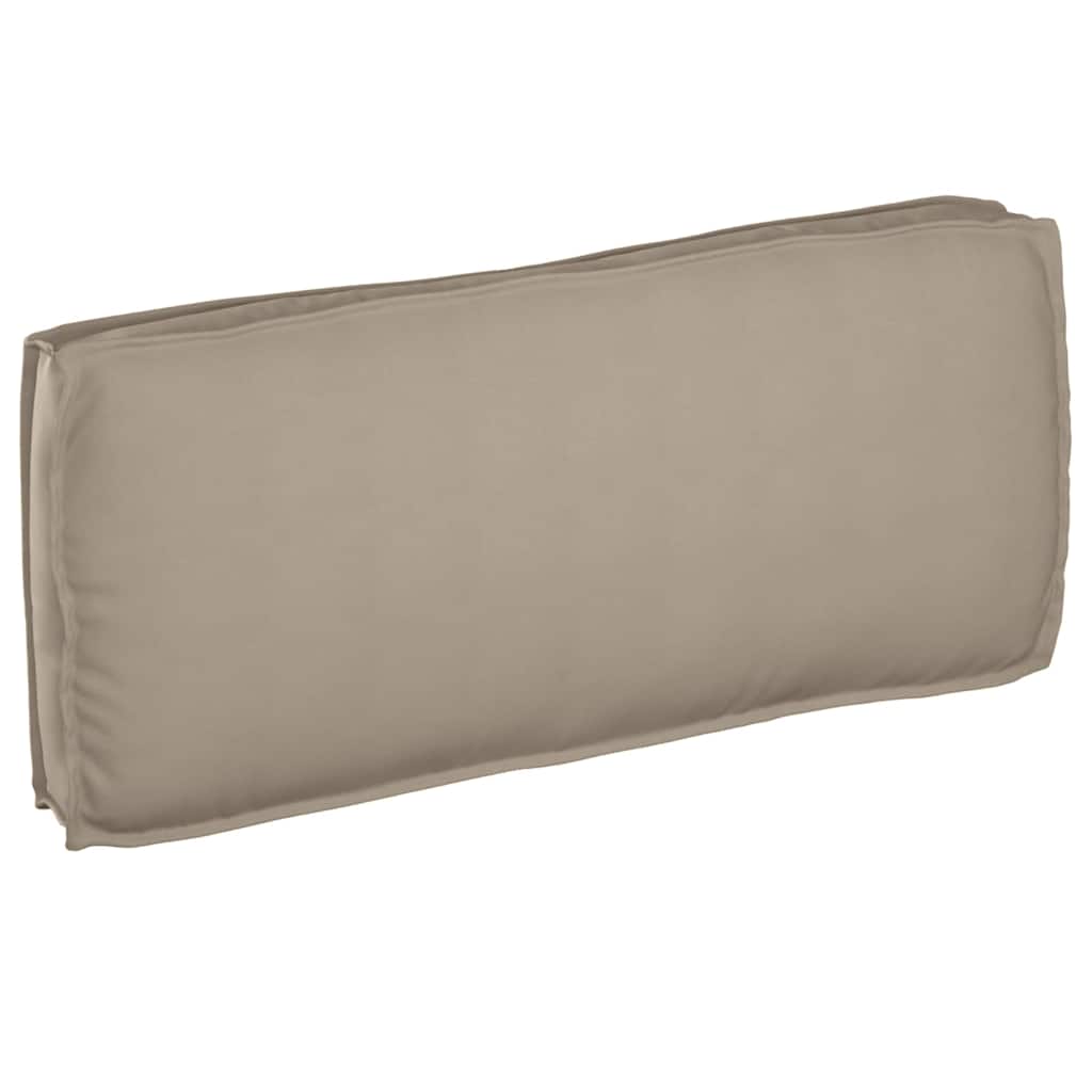 Palletkussen Taupe 120x50x12 cm Oxford Stof voor Zit-/Rugleuning