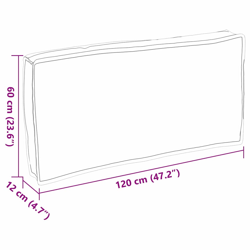 Kussen Beige 120 x 60 x 12 cm Oxford Stof image 8