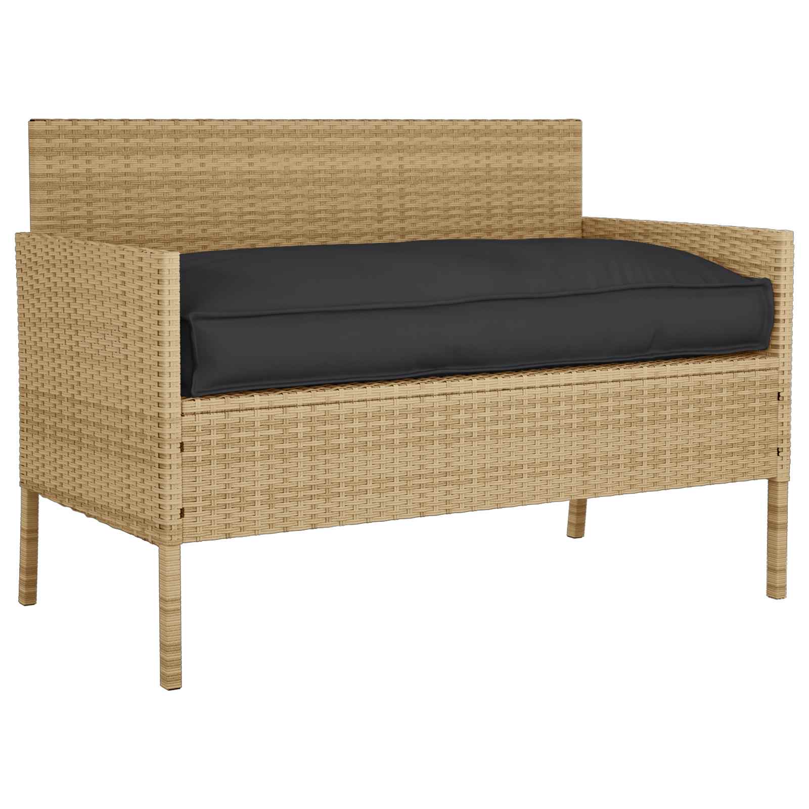 Kussen Zwart 120 x 60 x 12 cm Oxford Stof image 3