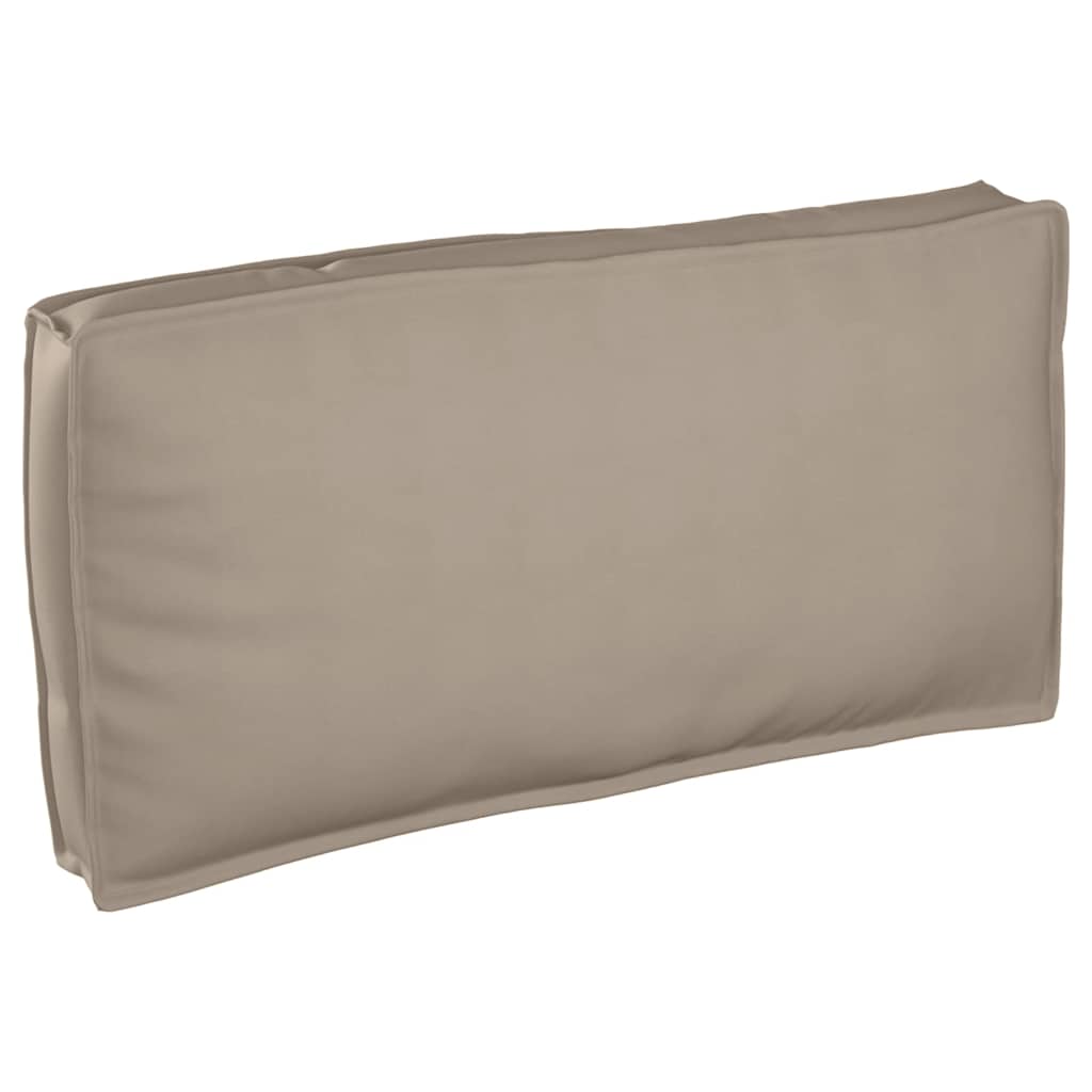 Palletkussen voor zit/rugleuning Taupe 120x60x12 cm Oxford stof