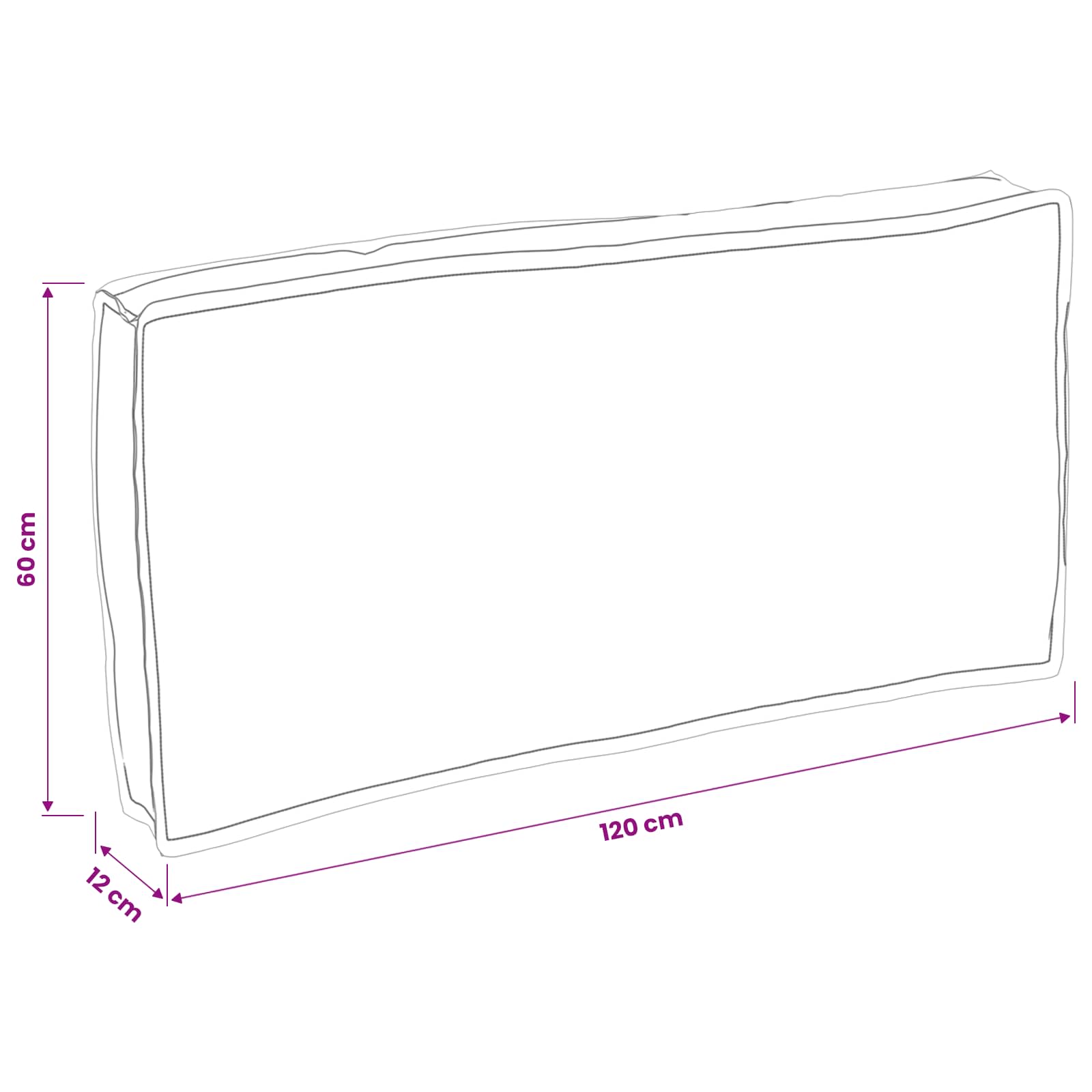 Polštář List Vzor listů 80 x 80 x 52 cm Oxford látka - obrázek 16
