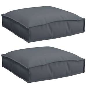 Polštář 2 pcs Antracit 40 x 40 x 8 cm Oxford látka - obrázek 2