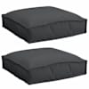 vidaXL Padi 2 tk Oxfordi kangas Must 40 x 40 x 8 cm
