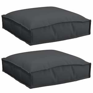 vidaXL Padi 2 tk Oxfordi kangas Must 40 x 40 x 8 cm