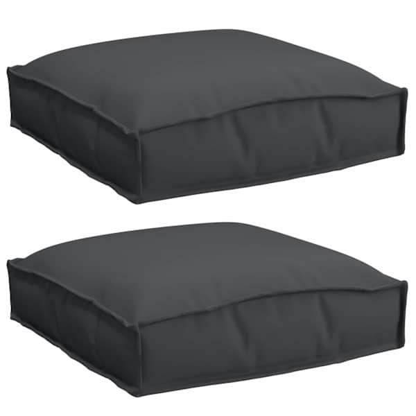 vidaXL Padi 2 tk Oxfordi kangas Must 40 x 40 x 8 cm