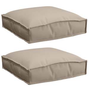 vidaXL Padi 2 tk Oxfordi kangas Pruunikashall 40 x 40 x 8 cm
