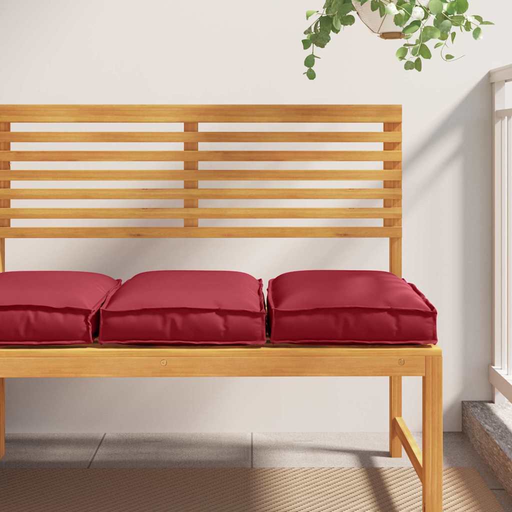vidaXL Pernă pentru șezut din paleți 2 pcs Roșu Vin 40 x 40 x 8 cm