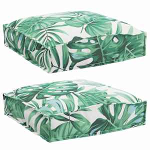 Polštář List 2 pcs Vzor listů 40 x 40 x 8 cm Oxford látka - obrázek 2