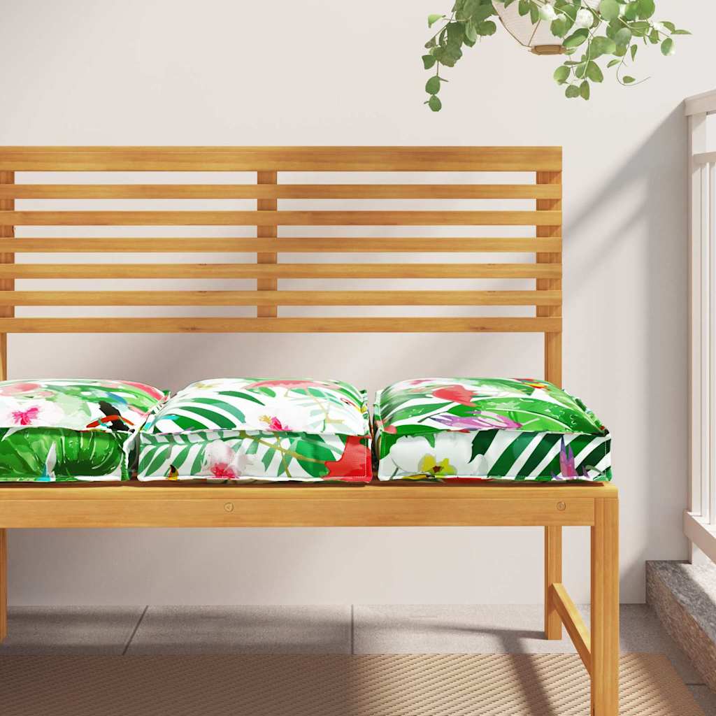 Pallet Puder til Sæde 2 stk Tropisk Jungle 40x40x8 cm Oxford Stof