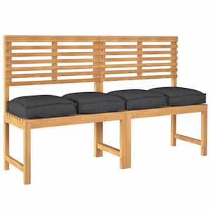 Polštář 4 pcs Černá 40 x 40 x 8 cm Oxford látka - obrázek 3