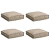 vidaXL Padi 4 tk Oxfordi kangas Pruunikashall 40 x 40 x 8 cm
