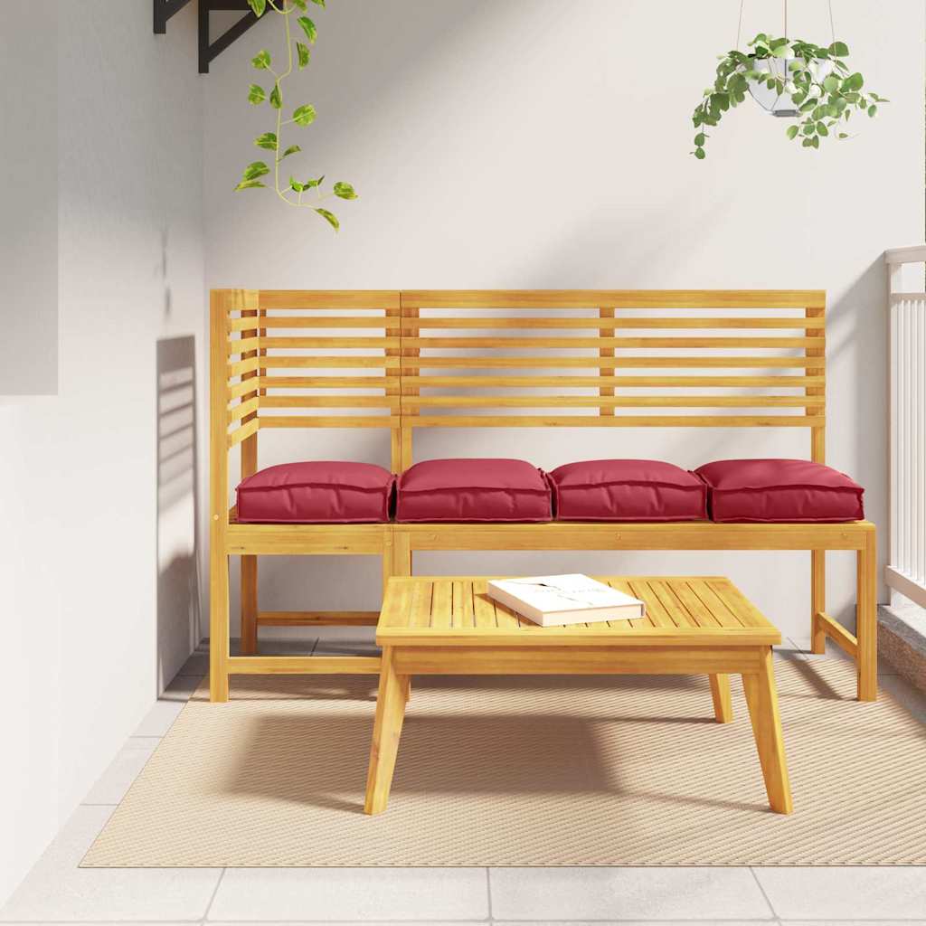 Pallet padjad istumiseks 4 tk Veini punane 40x40x8 cm Oxford kangas